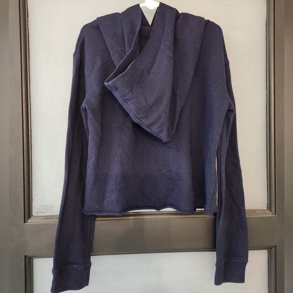 Girls Navy Blue Justice Active Hoodie Size 6/7 - Picture 3 of 4